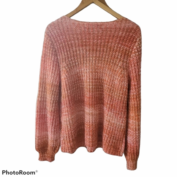 Loft Marled V Neck Sweater - Picture 2 of 4